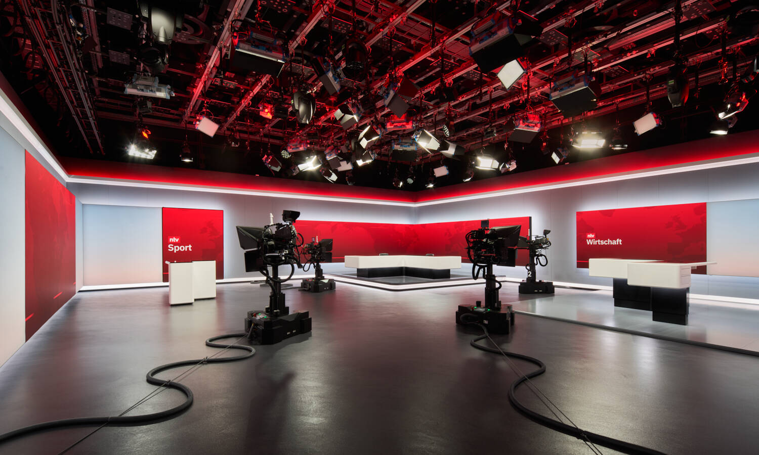 ntv News Studio broadcast architecture by Veech x Veech