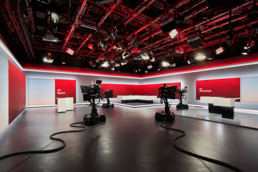 ntv News Studio broadcast architecture by Veech x Veech