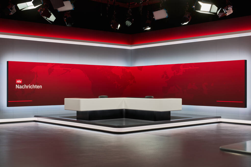 ntv News Studio broadcast architecture by Veech x Veech