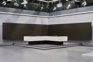 ntv News Studio broadcast architecture by Veech x Veech