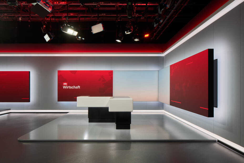 ntv News Studio broadcast architecture by Veech x Veech