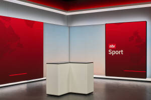 ntv News Studio broadcast architecture by Veech x Veech