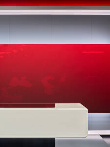 ntv News Studio broadcast architecture by Veech x Veech